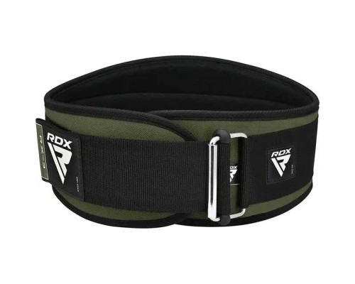 Атлетичний пояс RDX RX3 EVA Curve неопреновий Army Green S (WBE-RX3AG-S)