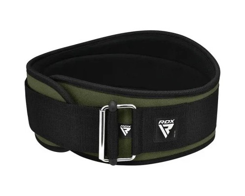 Атлетичний пояс RDX RX3 EVA Curve неопреновий Army Green S (WBE-RX3AG-S)