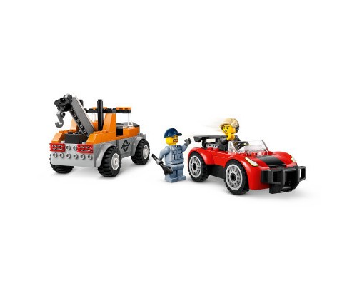 Конструктор LEGO City Евакуатор і ремонт спортивних авто (60435)