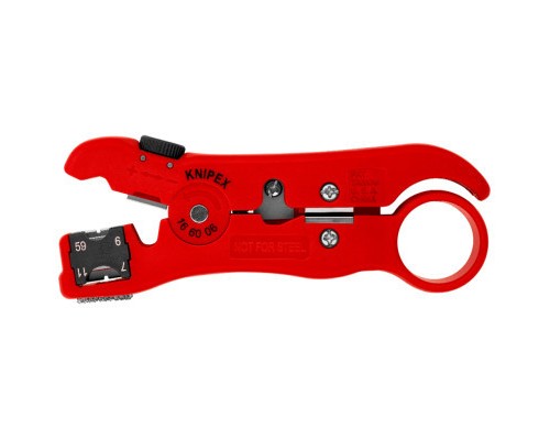 Знімач ізоляції KNIPEX для коаксіального і дата-кабелю (16 60 06 SB)