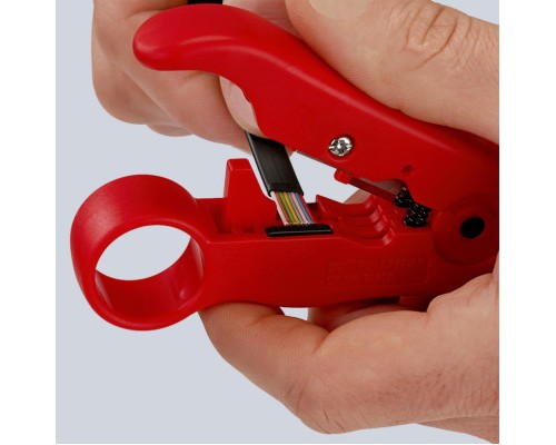 Знімач ізоляції KNIPEX для коаксіального і дата-кабелю (16 60 06 SB)