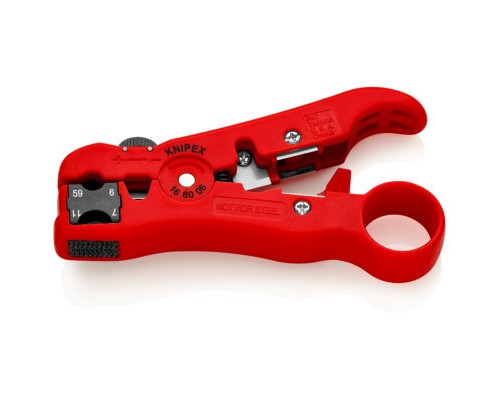 Знімач ізоляції KNIPEX для коаксіального і дата-кабелю (16 60 06 SB)