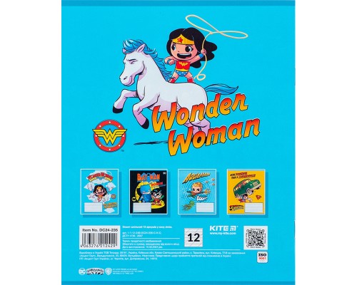 Зошит Kite DC Comics 12 аркушів, коса лінія (DC24-235)