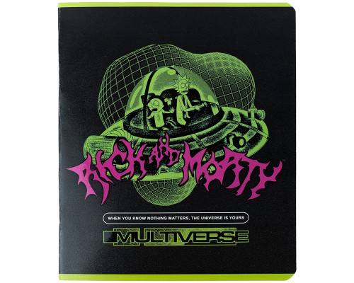 Зошит Kite Rick and Morty 48 аркушів, клітинка (RM24-259)