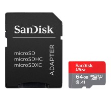 Карта пам'яті SanDisk 64GB microSD Class 10 A1 R-140 (SDSQUAB-064G-GN6IA)  Карта пам'яті SanDisk 64GB microSD Class 10 A1 R-140 (SDSQUAB-064G-GN6IA)