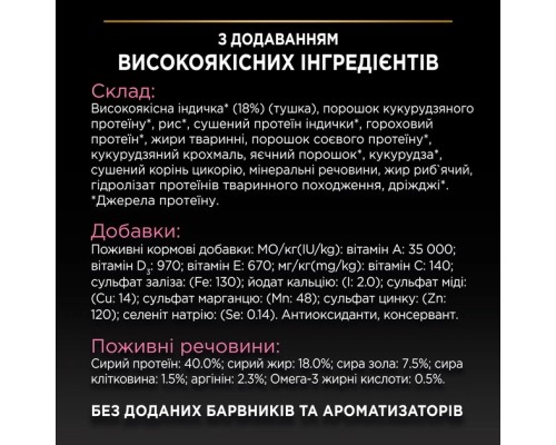 Сухий корм для кішок Purina Pro Plan Adult 1+ Renal Plus з куркою 14 кг (7613287887733)