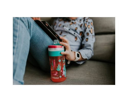 Пляшка для води Kambukka Lagoon 400 мл Cactus Gekko рожевий (11-04037)