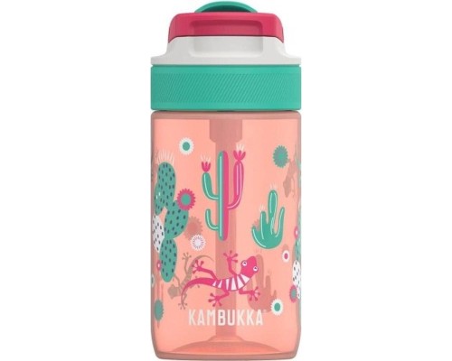 Пляшка для води Kambukka Lagoon 400 мл Cactus Gekko рожевий (11-04037)