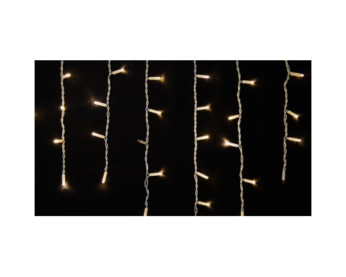 Гірлянда Delux Icicle 75LED 2x0.7m 18 flash теплий білий/білий IP44 EN (90012959)