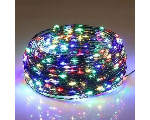 Гірлянда ColorWay Роса LED 100 10 м 8 функцій різнокольорова USB (CW-G-100L10NUMC)