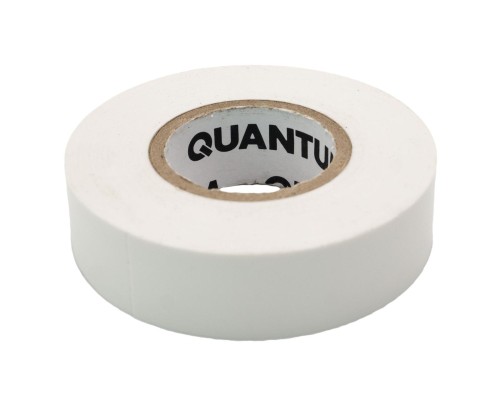 Ізоляційна стрічка Quantum white shinny 18мм/20м (QM-EIT130WS-18/20)
