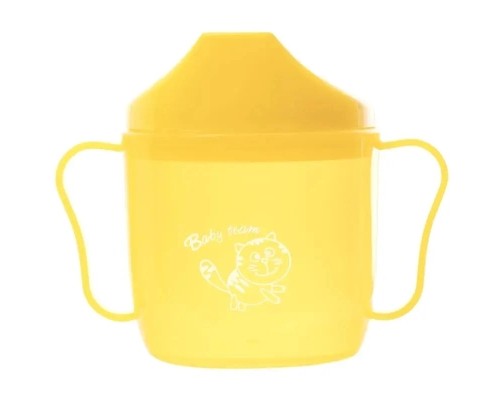 Поїльник-непроливайка Baby Team Спаут з ручками 180 мл (4824428050074)