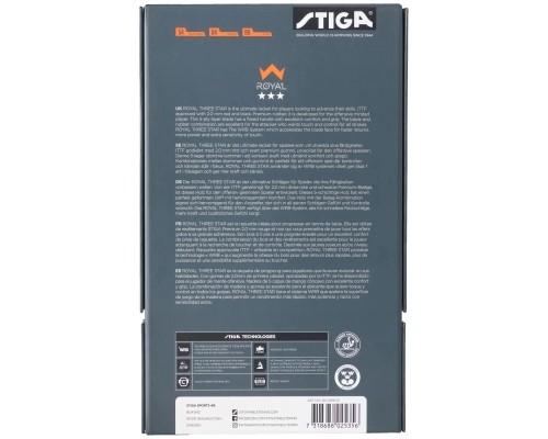 Ракетка для настільного тенісу Stiga Royal WRB 3 Star FL (1213-2818-01) (931153)