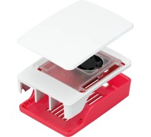 Додаткове обладнання до промислового ПК Raspberry Pi Корпус червоно-білий для Raspberry Pi 5 офіційний (SC1159)
