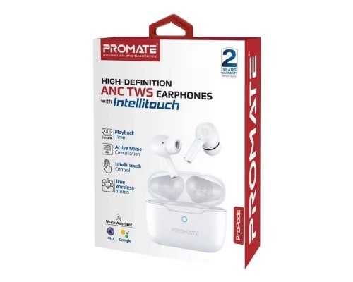 Навушники Promate ProPods White (propods.white)