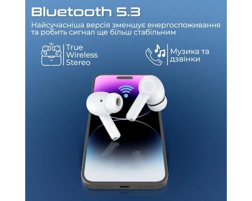 Навушники Promate ProPods White (propods.white)