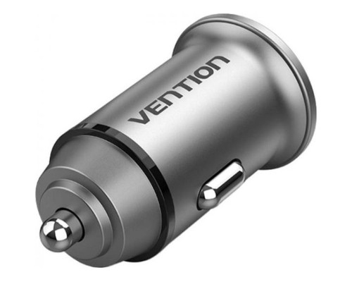 Зарядний пристрій Vention 2USB-A 30W QC3.0 Gray Mini Style Aluminium Alloy Type (FFEH0)