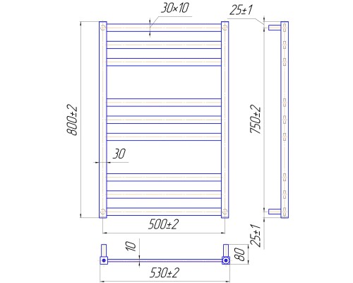 Сушарка для рушників MARIO Чікаго (1.2.6100.03P)
