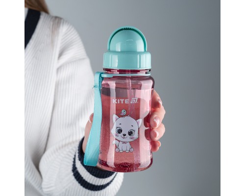 Поїльник-непроливайка Kite Kitty, 350 мл, рожева (K25-399-2)