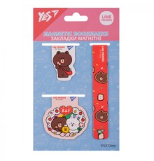 Закладки для книг Yes магнітні Line Friends 3 шт (708358)