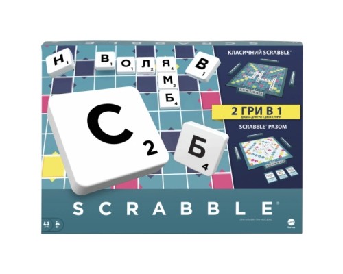 Настільна гра Scrabble Скрабл Оригінал українською (HXW21)