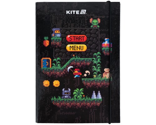 Папка для зошитів Kite В5 на гумці Pixel Game (K25-210-2)