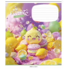 Зошит Школярик Favorite desserts 12 аркушів клітинка (012-3454K)