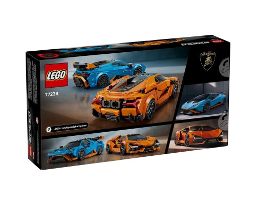 Конструктор LEGO Speed Champions Lamborghini Revuelto та Huracan STO (77238)