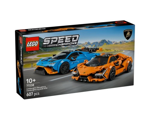 Конструктор LEGO Speed Champions Lamborghini Revuelto та Huracan STO (77238)