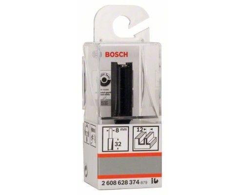 Фреза Bosch Professional пазова з двома лезами, Std, S8, D12, L32 (2.608.628.374)