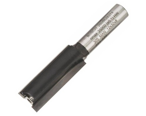 Фреза Bosch Professional пазова з двома лезами, Std, S8, D12, L32 (2.608.628.374)