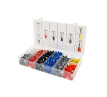 Затиск для клем Voltronic HCS8 6-4A, red + набір кабельних наконечників (HCS8 6-4A+VE1200)