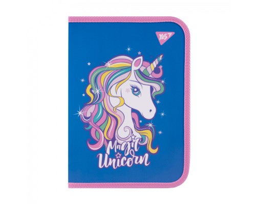 Папка для зошитів Yes пластикова на блискавці Glamour синя В5 (492206)