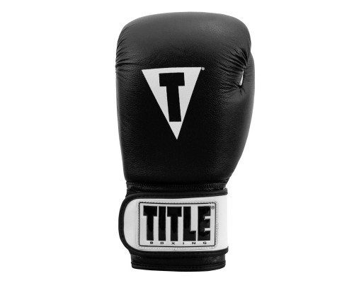 Боксерські рукавички Title Premier Leather Black/White L 14 oz (TSBG2 L BK/WH)