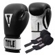Боксерські рукавички Title Premier Leather Black/White L 14 oz (TSBG2 L BK/WH)