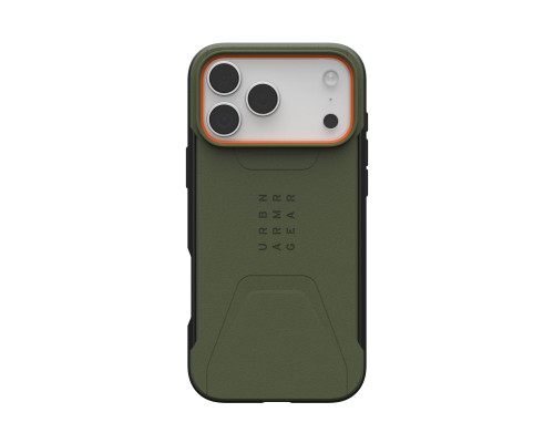 Чохол до мобільного телефона UAG iPhone 17 Pro Max Civilian MagSafe Olive/Orange (114546117297)
