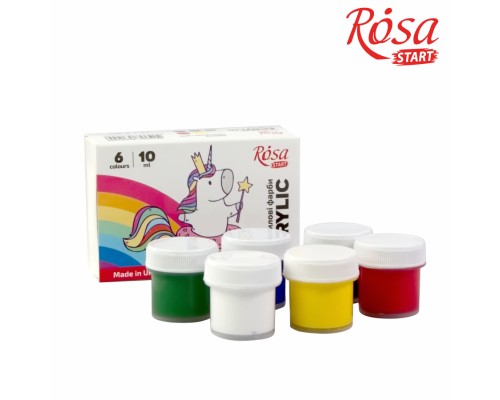 Акрилові фарби Rosa START Unicorn 6 x10 мл (4823098531029)