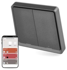 Розумний вимикач EMOS H5015 2 buttons ZigBee 3.0 Black (H5015)