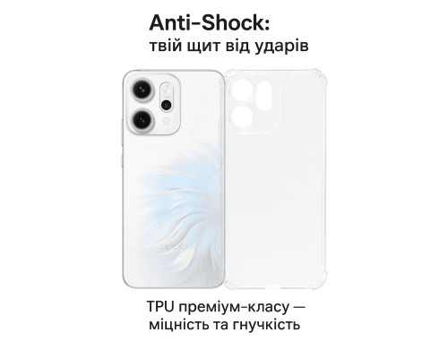 Чохол до мобільного телефона BeCover Anti-Shock Oppo Reno14 / 14FS 5G Clear (713816)