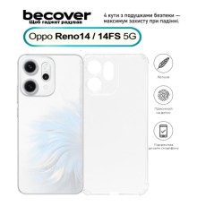 Чохол до мобільного телефона BeCover Anti-Shock Oppo Reno14 / 14FS 5G Clear (713816)