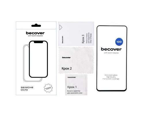 Скло захисне BeCover 10D Oppo A5x / A5 2025 (4G/5G) Black (713930)