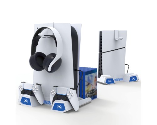 Зарядний пристрій iPega для Sony PlayStation 5 Slim з зарядкою для геймпадів (PG-P5S023)