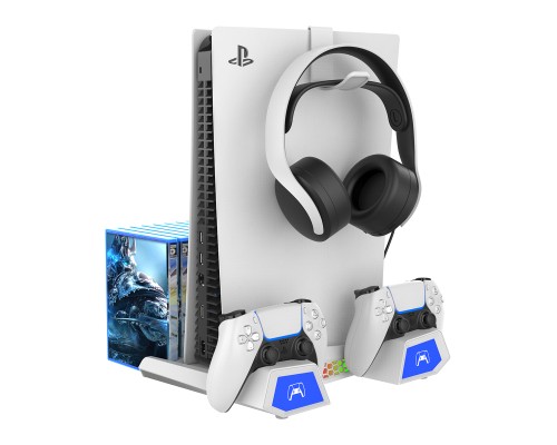 Зарядний пристрій iPega для Sony PlayStation 5 Slim з зарядкою для геймпадів (PG-P5S023)