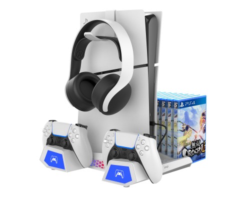 Зарядний пристрій iPega для Sony PlayStation 5 Slim з зарядкою для геймпадів (PG-P5S023)