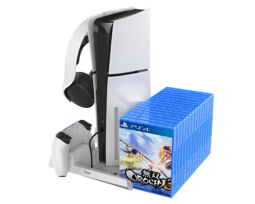 Зарядний пристрій iPega для Sony PlayStation 5 Slim з зарядкою для геймпадів (PG-P5S023)