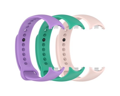 Ремінець до фітнес браслета Armorstandart комплект 3шт Xiaomi Smart Band 10/9/8 Spring (ARM75720)