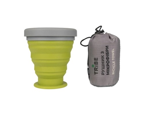 Туристичний рушник Tribe Bicycle Towel 40х80 S Olive (T-LC-0005-S-olive)