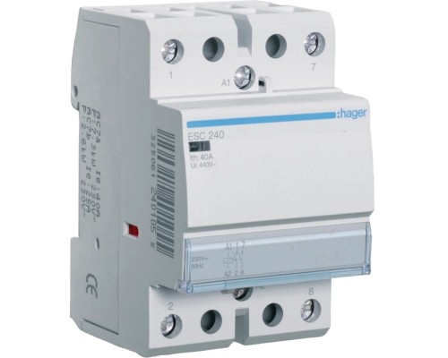 Автоматичний вимикач Hager 40 A 230V 2NO 3P (A) (ESC240)