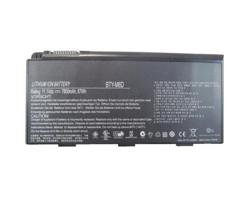 Акумулятор до ноутбука MSI BTY-M6D 7800mAh 6cell 11.1V Li-ion (A47040)