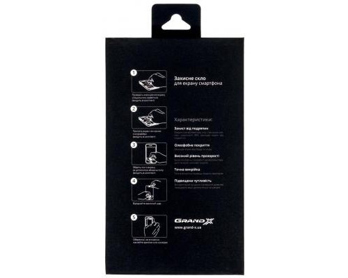 Скло захисне Grand-X Xiaomi Redmi Note 9 full cover black (GXXRN9FCB) (GXXRN9FCB)